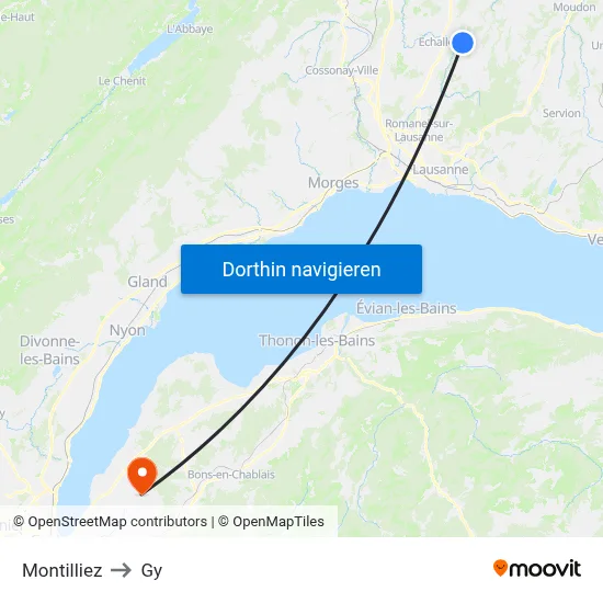 Montilliez to Gy map
