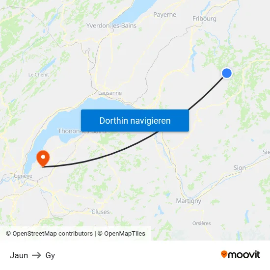 Jaun to Gy map