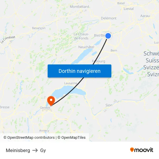 Meinisberg to Gy map