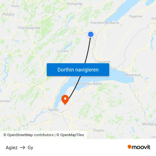 Agiez to Gy map