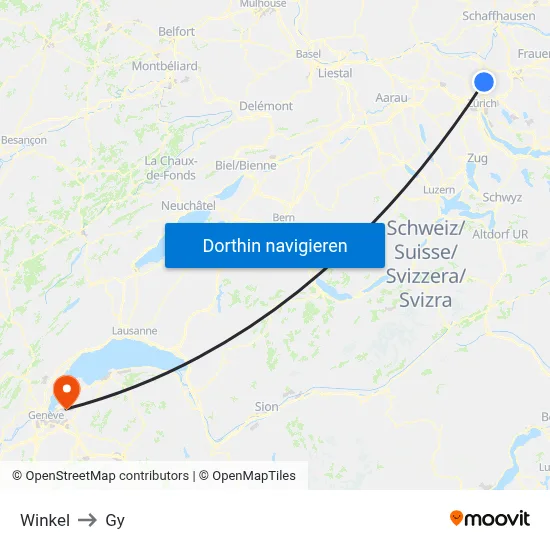 Winkel to Gy map