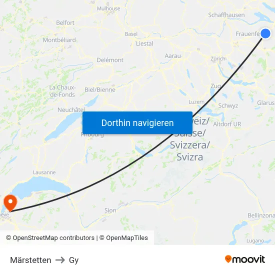 Märstetten to Gy map
