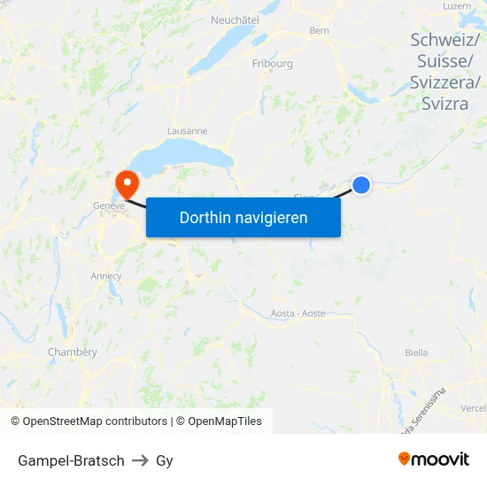 Gampel-Bratsch to Gy map