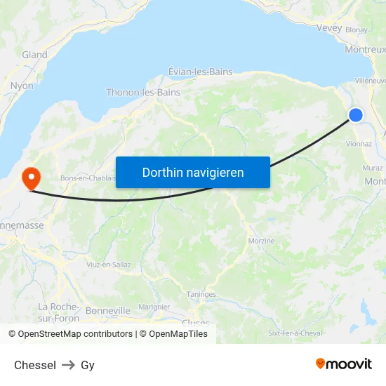 Chessel to Gy map