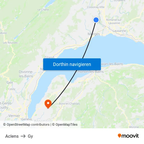 Aclens to Gy map