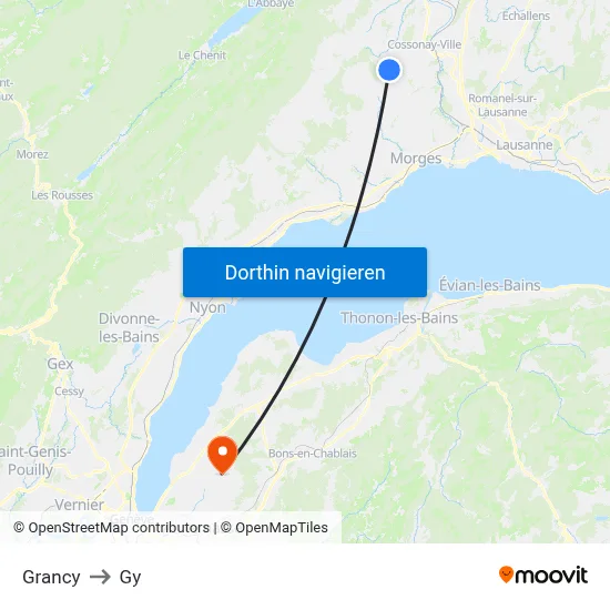 Grancy to Gy map