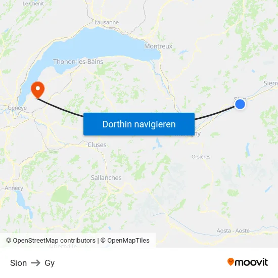Sion to Gy map