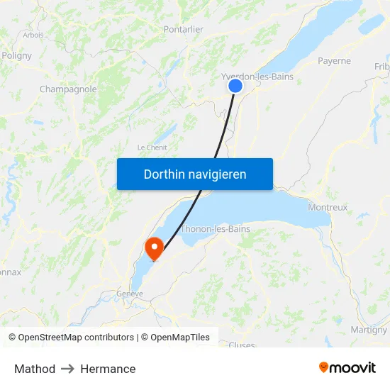 Mathod to Hermance map