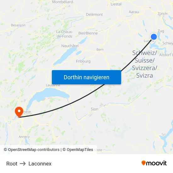 Root to Laconnex map