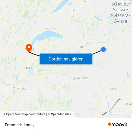 Embd to Lancy map