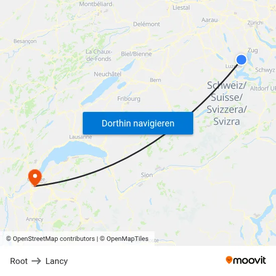 Root to Lancy map