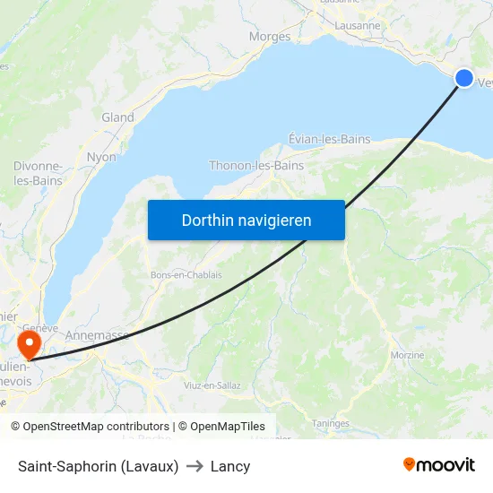 Saint-Saphorin (Lavaux) to Lancy map