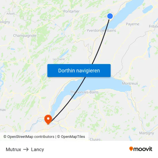 Mutrux to Lancy map