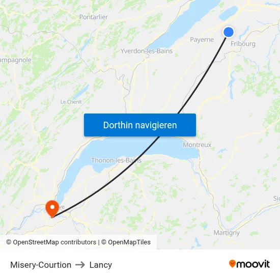 Misery-Courtion to Lancy map