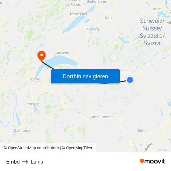 Embd to Luins map