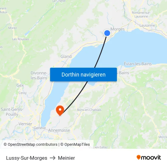 Lussy-Sur-Morges to Meinier map