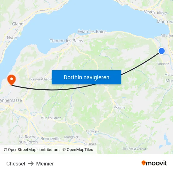 Chessel to Meinier map