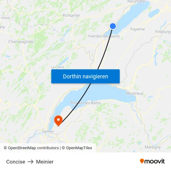 Concise to Meinier map