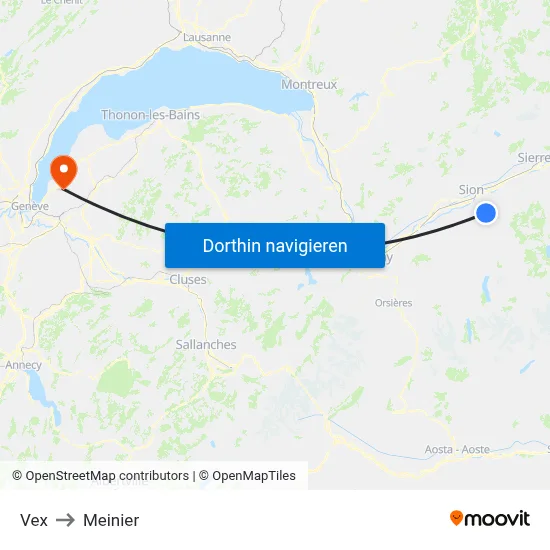 Vex to Meinier map