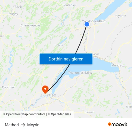Mathod to Meyrin map