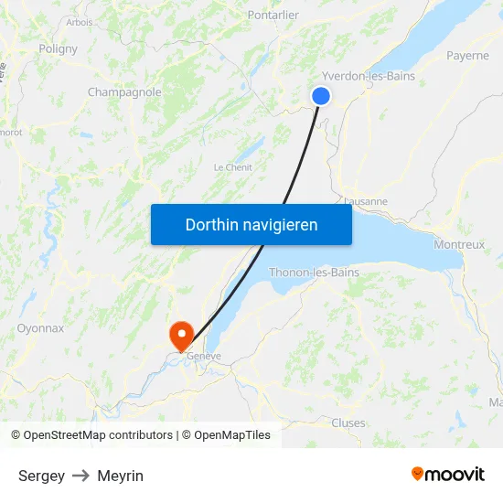 Sergey to Meyrin map