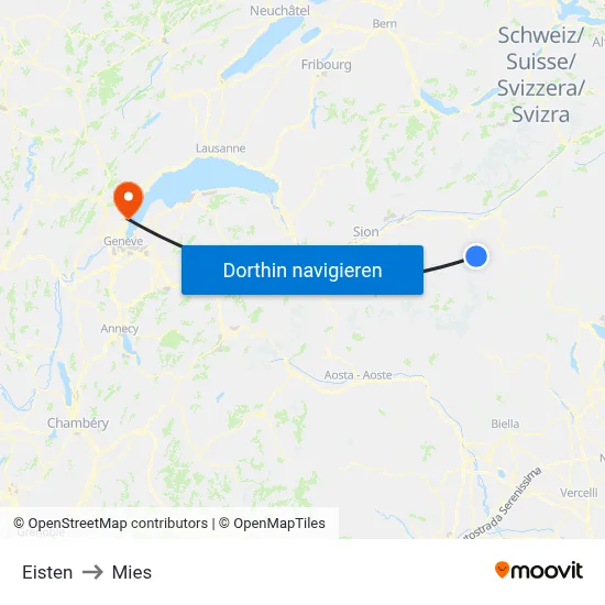 Eisten to Mies map
