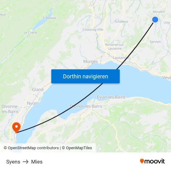 Syens to Mies map