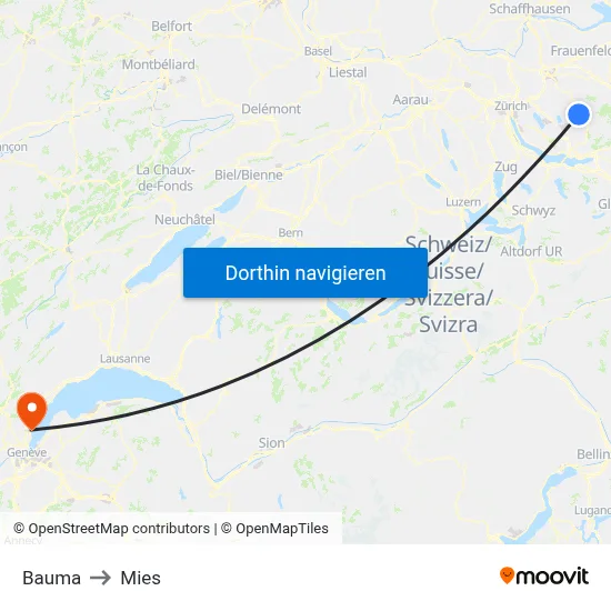 Bauma to Mies map