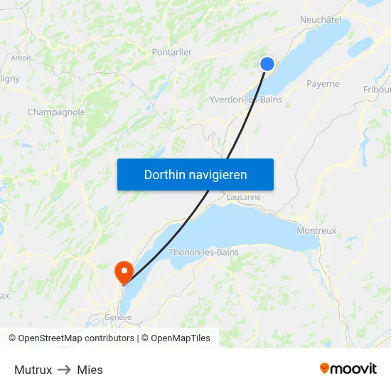 Mutrux to Mies map