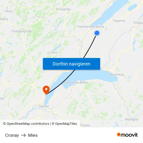 Cronay to Mies map