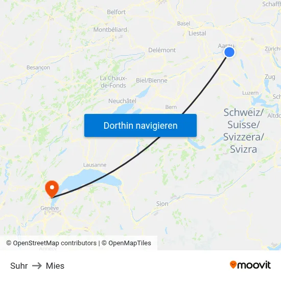 Suhr to Mies map