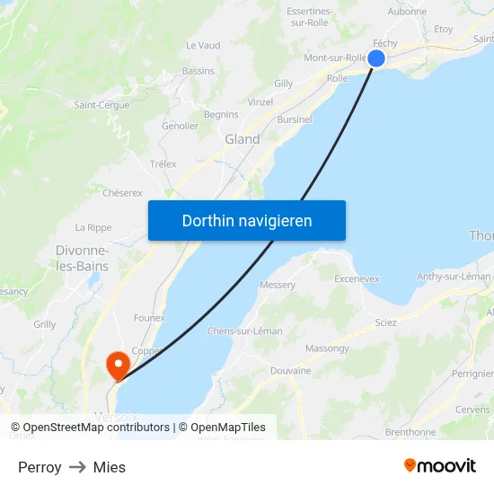 Perroy to Mies map