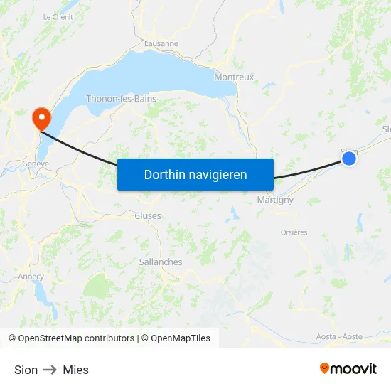 Sion to Mies map