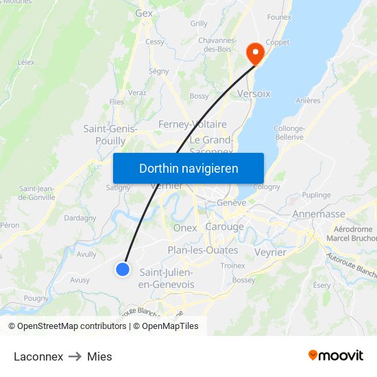 Laconnex to Mies map