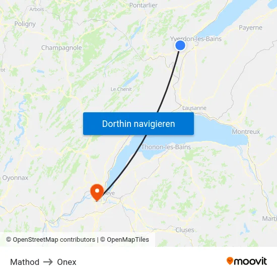 Mathod to Onex map