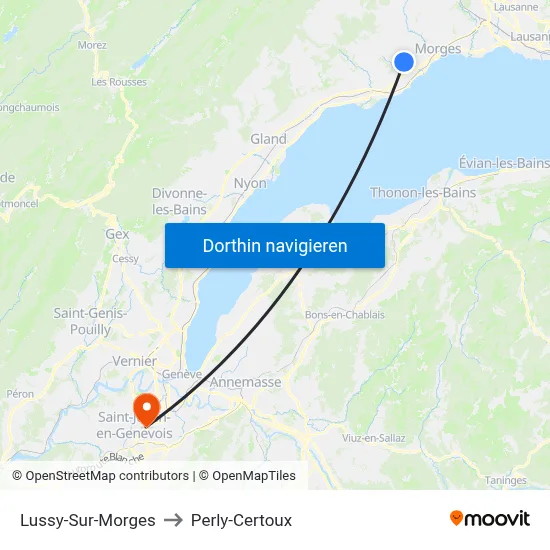 Lussy-Sur-Morges to Perly-Certoux map