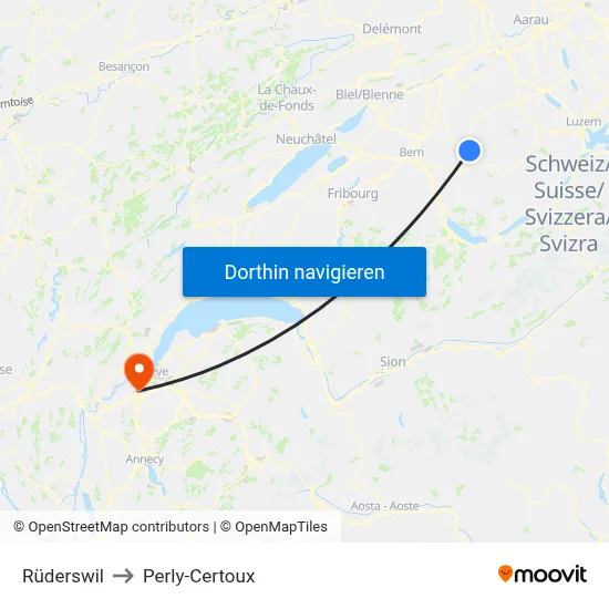 Rüderswil to Perly-Certoux map