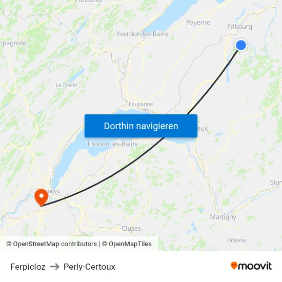 Ferpicloz to Perly-Certoux map