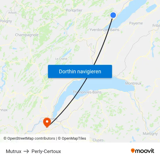 Mutrux to Perly-Certoux map