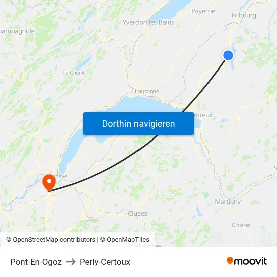 Pont-En-Ogoz to Perly-Certoux map