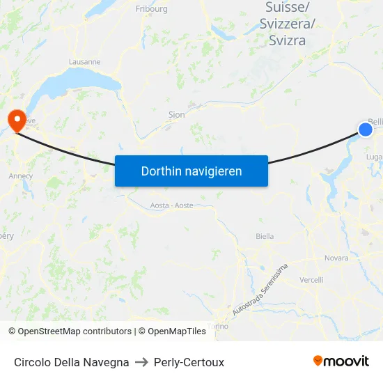 Circolo Della Navegna to Perly-Certoux map