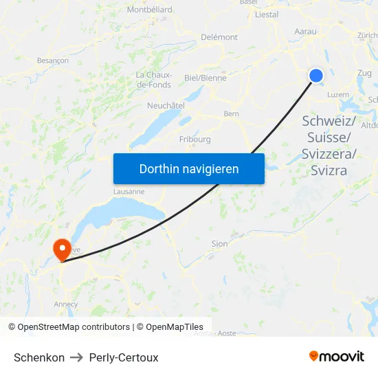 Schenkon to Perly-Certoux map