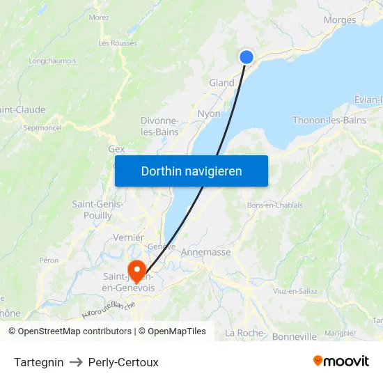 Tartegnin to Perly-Certoux map