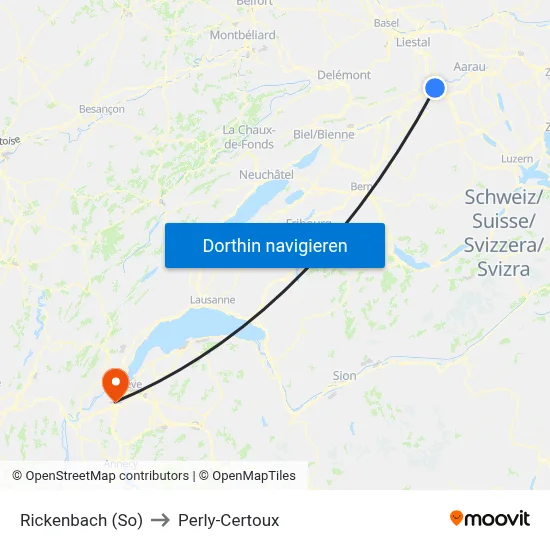 Rickenbach (So) to Perly-Certoux map