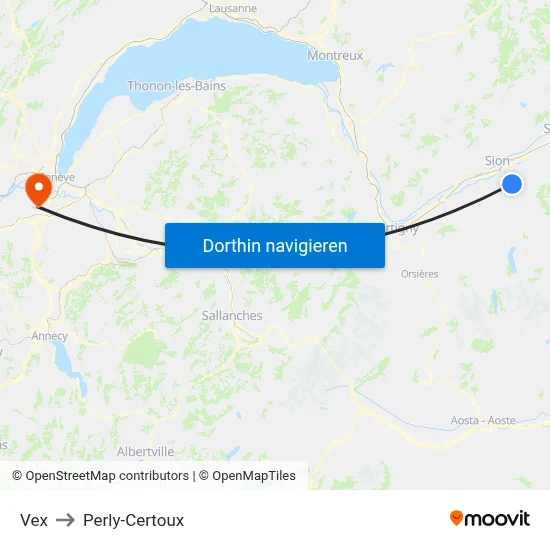 Vex to Perly-Certoux map