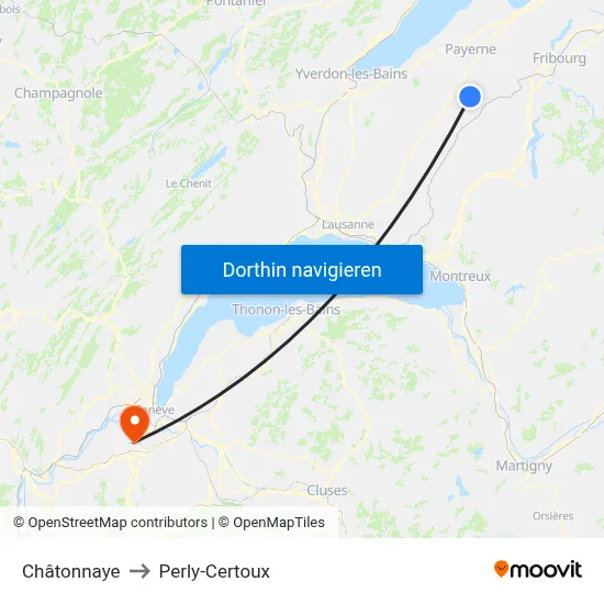 Châtonnaye to Perly-Certoux map