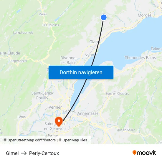 Gimel to Perly-Certoux map