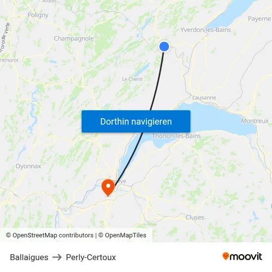 Ballaigues to Perly-Certoux map