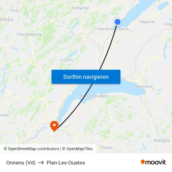 Onnens (Vd) to Plan-Les-Ouates map