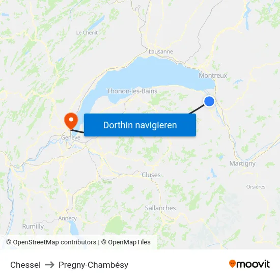 Chessel to Pregny-Chambésy map